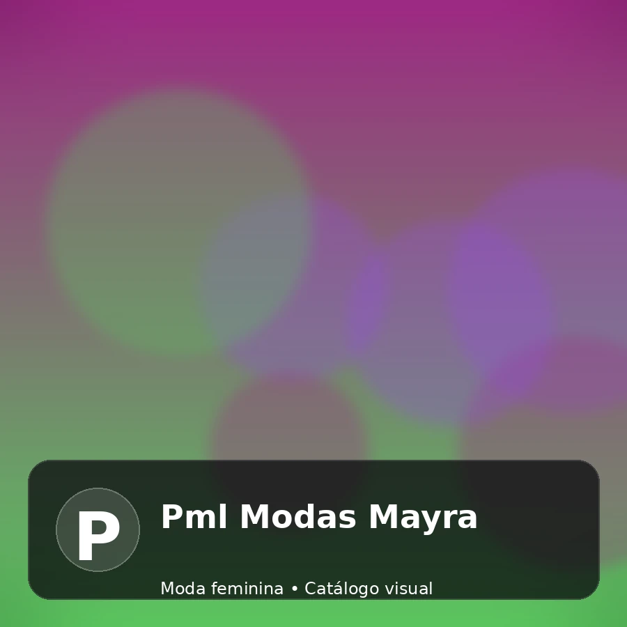 Pml Modas Mayra - catálogo